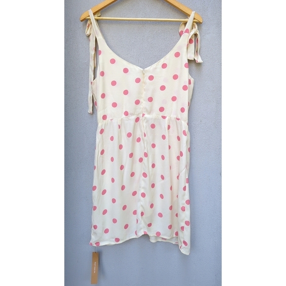 NWT Reformation Yves Polka Dot Mini Dress – Retro Coquette Feminine - Size 12 - Picture 6 of 8